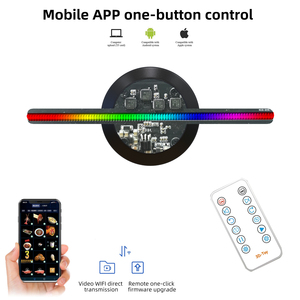 Proyector de Hologramas 3D MissYou de Alta Tecnología de 12 cm con Control Remoto, Pantalla Publicitaria de 96 LED, Ventilador de Hologramas para Exposiciones y Navidad - Product Image 5