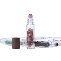 Flacon roll-on vide coloré pour huile déodorante 10 ml, en verre, avec sérigraphie, sans BPA, pour cosmétiques