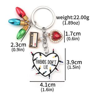 <span class=keywords><strong>Llavero</strong></span> de Acero Inoxidable con Diseño de Carnivorous de la Serie de Televisión <span class=keywords><strong>Stranger</strong></span> <span class=keywords><strong>Things</strong></span>, Regalo para Amigos - Product Image 2