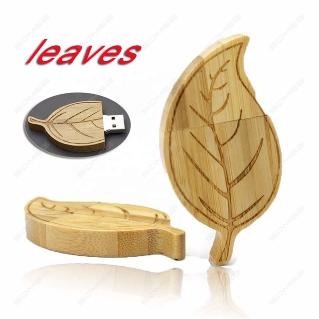 HOT wood leaf pen 64GB usb flash drive Memory Stick 8GB u disk 1