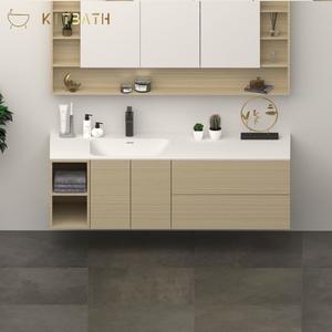 Pierre artificielle personnalisée, pierre naturelle, évier de salle de bain, Style moderne, produits de salle de bain, évier, nouveau bassin blanc élégant - Product Image 4