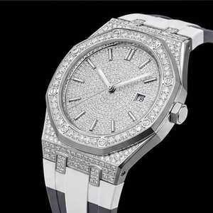 Nouvelle Arrivée <span class=keywords><strong>Montre</strong></span> Hip Hop en Argent 925 et Moissanite, Automatique Mécanique, Sertie de Pierres, pour Hommes, Style Streetwear, Cadeau pour Fête - Product Image 2
