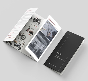 Brochure tri-pliée personnalisée en papier offset brillant, guide d'utilisation, livret Z, dépliants pliés en 3, manuel d'instructions - Product Image 1