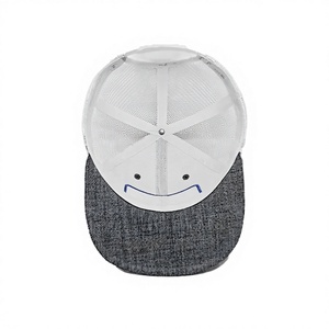 Casquette Trucker en Maille Blanche Respirante à 6 Panneaux avec Patch Tissé Personnalisé, Style Sportif Quotidien pour Quatre Saisons, Produite en Usine au Vietnam - Product Image 4