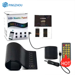 RGB đầy đủ màu sắc linh hoạt <span class=keywords><strong>LED</strong></span> hiển thị cho ô tô và xe tải văn bản lập trình hoạt hình kính chắn gió logo - Product Image 6