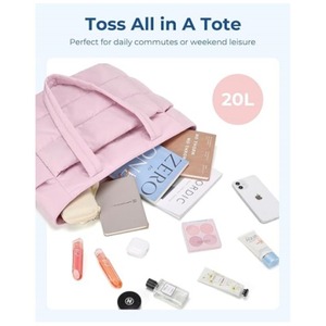 <span class=keywords><strong>Sac</strong></span> fourre-tout léger et moelleux en polyester pour <span class=keywords><strong>femme</strong></span>, idéal pour la plage, la gym, les voyages, le travail ou comme sacoche pour <span class=keywords><strong>ordinateur</strong></span> portable - Product Image 3