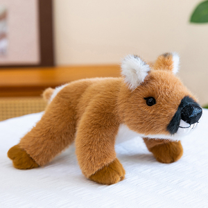 ตุ๊กตาสัตว์กวางโรว์แบบยืนและนอน ขายส่ง ตุ๊กตาขนนุ่มพิเศษ บรรจุเม็ดบีดถ่วงน้ำหนักที่แขนและท้ายท่อน - Product Image 6