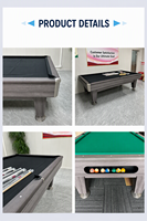Table de billard américaine professionnelle de 9 pieds en ardoise, haute qualité, pour billard à 8 et 9 boules, avec accessoires complets, prix usine