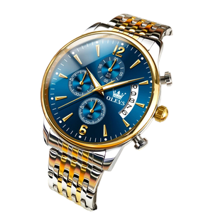 Per OLEVS 2867 personalizzabili orologi al quarzo in acciaio inossidabile per gli uomini che vendono orologi da calendario impermeabili 42mm quadrante - Product Image 1