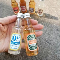 B-P-A librement la Chine petite bouteille de liqueur d'alcool en plastique vide, bouteilles de vin en plastique de 50 ml avec bouchon en aluminium en vente