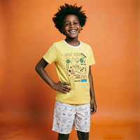 Ensemble de robes d'été pour enfants imprimées de dessins animés sans manches, vêtements de sport, robe de tennis pour filles