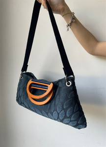 Borsa a Spalla da Donna Mat-b Materialbag MOSCA 1 Classic Blu Rock Made in Italy Fatta a Mano Base Disponibile in Diversi Materiali e Colori - Product Image 4