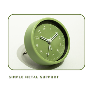 Đồng hồ để bàn đơn giản 4 inch trang trí nhà cà phê khách sạn sinh viên thức dậy Đồng hồ báo thức mini Đồng hồ bàn nhỏ tùy chỉnh - Product Image 3