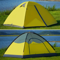 Tente de camping légère pour l'extérieur, pliable, 2-3 personnes, coupe-vent, imperméable, qualité professionnelle, poteaux en aluminium, polyester Oxford