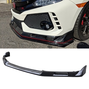 Alerón Delantero de Fibra de Carbono Estilo EV, Divisor Delantero para Honda Civic 10ª Gen FK8 Type R Si 2016+ - Product Image 3