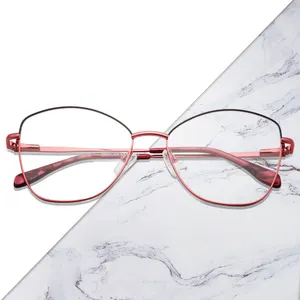 Baru Mata Kucing Wanita Kacamata Bingkai Wanita Kelas Kacamata Optik Kacamata Spectacle Frames Mewah Wanita Kacamata Menyesuaikan Fashion