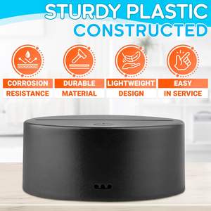 ไฟกลางคืน LED RGB แบบขายส่ง ฐานอะคริลิคสีดำ 3 มิติ พร้อมสาย USB รีโมทคอนโทรล ชาร์จไฟได้ เหมาะสำหรับห้องนอน - Product Image 4