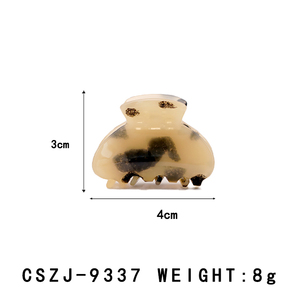 Canyuan Hàn Quốc Phong Cách Rắn Màu 4Cm Mini Acetate Tóc Claw Dễ Thương Cô Gái <span class=keywords><strong>Bangs</strong></span> Acetate Claw Clip Sẵn Sàng Cho Bán Tùy Chỉnh Bán Buôn - Product Image 2