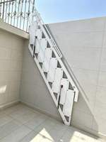 Escalier escamotable mural hydraulique, gain de place, escabeau escamotable pour villa, duplex, grenier