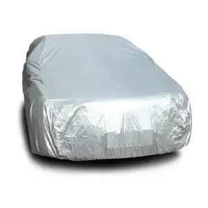 Outdoor heavy duty large cover for cars car body cover material silver 170T polyester with competitive prices