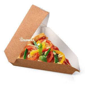 Caja de Pizza Triangular Individual Desechable con Ventana - Product Image 2