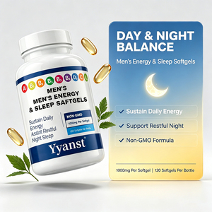 Capsules de Sommeil Énergisantes pour Hommes 1000mg 120 gélules – Soutien Quotidien pour un Sommeil Réparateur – Complément à Base d'Extraits Végétaux Naturels - Product Image 6