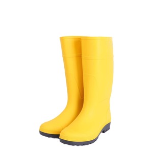 Bottes de pluie en PVC unisexe personnalisées pour l'agriculture, économiques, pour adultes, imperméables, printemps, été, automne, hiver, doublure en coton rouge - Product Image 1