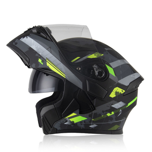 <span class=keywords><strong>Casque</strong></span> de moto <span class=keywords><strong>intégral</strong></span> à visière relevable en fibre de carbone Jiekai, double visière, certifié DOT, pour hommes - Product Image 4