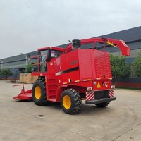 Cosechadora de Maíz Rojo con Motor y Caja de Cambios de 400 HP de Alta Productividad para Triturar Plantas de Maíz y Granos