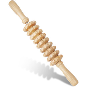 <span class=keywords><strong>Rodillo</strong></span> de Masaje de Madera para Terapia, <span class=keywords><strong>Rodillo</strong></span> Linfático y Muscular para Espalda, Piernas y Cuerpo - Product Image 1