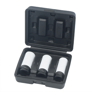 <span class=keywords><strong>3pcs</strong></span> CRV thép 1/2 DR Đen Lug Nut sâu tác động ổ cắm bộ - Product Image 1