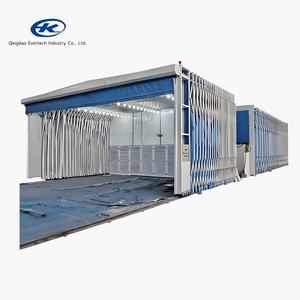 Kuru Kabin Su Geçirmez PVC Mobil Geri Çekilebilir Boyama Kabini Teleskopik Sprey Boya Kabini - Product Image 6