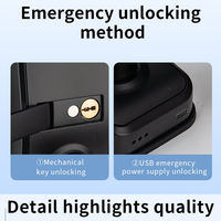 Cerradura Inteligente Biométrica con Huella Dactilar, Semiautomática, con Contraseña Tuya, de Aleación de Aluminio, para Oficina, Control de Acceso