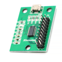 XINMOTEK Arcade sıfır gecikme oyun Joystick düğme denetleyici PC/ahududu Pi/kablo olmadan Android USB kurulu sikke itici tipi