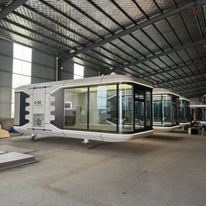 Villa de luxe modulaire assemblée Remorque de <span class=keywords><strong>camping</strong></span> extérieur Mobile RV Smart living cabin - Product Image 5