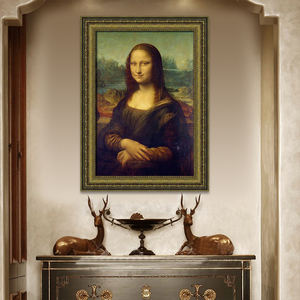 Portrait de Mona <span class=keywords><strong>Lisa</strong></span> de qualité musée peint à la main Style réaliste classique Sourire mystérieux Peinture à l'huile sur toile pour la décoration intérieure - Product Image 6