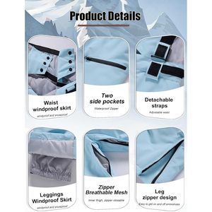 Pantalon de ski pour femme FOXA, isolé, imperméable, pantalon de snowboard d'hiver, taille ajustable, vêtements de randonnée en plein air - Product Image 4
