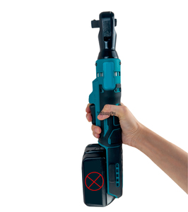 Kunci pas Ratchet 1/2 ", alat perbaikan mobil, kunci pas Ratchet nirkabel, alat listrik rumah tangga, torsi tinggi, kunci pas Ratcheting kuat - Product Image 3