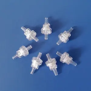 Wholesale PVDF/FKM 1/4" 6.4mm Plastic Medical 1 Way Pipe Connector Air Non Return Diaphragm Ozone Check Valves