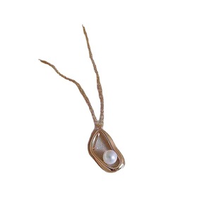 Pendentif en argent S925, perles de 6-7 mm, collier personnalisé tendance à faire soi-même avec support vide, accessoirisé de perles en vrac 30237 - Product Image 5