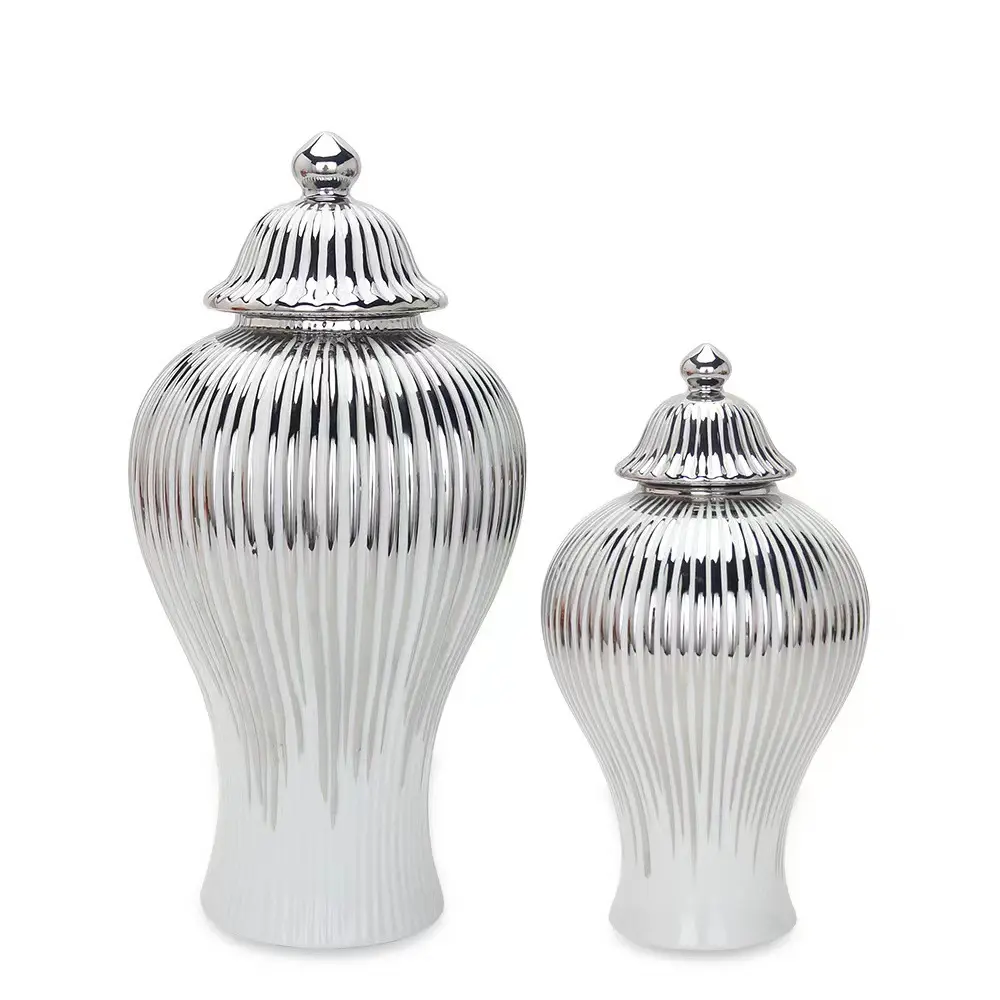 Factory Sale Custom-made Size Luxury Ceramic Flower Vase Painting Designs Gold Vase For Home Decor