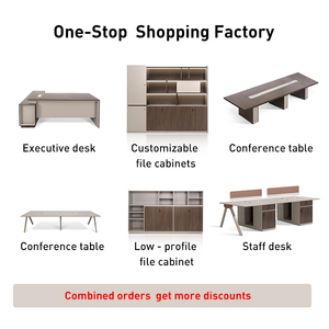 Cổ điển sang trọng Tủ hồ sơ cuốn sách lưu trữ MDF Hội Đồng Quản trị kế hoạch tập tin tủ khóa thanh Tủ hồ sơ với LED - Product Image 3