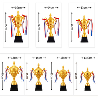 Personnalisé blanc sport tennis badminton musculation cricket golf basket-ball football métal football récompenses coupe médailles et trophées