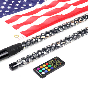 Lampes LED Whip RGB+W Pure White de 2 à 6 pieds avec application et télécommande pour SXS UTV ATV Polaris RZR <span class=keywords><strong>Canam</strong></span> X3 Maverick Jeep 4X4 - Product Image 6