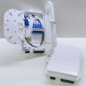 Boîtier de distribution mural en ABS blanc à 4 cœurs pour fibre optique, boîtier terminal FTTH avec répartiteur PLC SC/UPC - Product Image 2