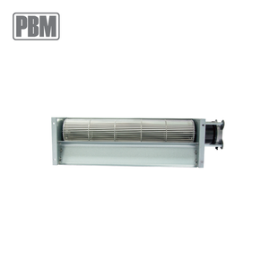 Ventilatore a Flusso Incrociato <span class=keywords><strong>Serie</strong></span> 100MM 230V EC con Cuscinetti a Sfera, Pale in Lega di Alluminio, Flusso d'Aria 1200 M3/H, Pressione Statica 59 Pa, Ventilatore OEM - Product Image 1