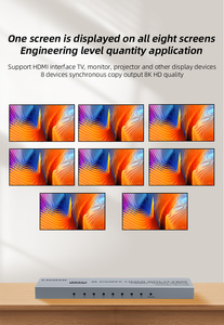 Fjgear FJ-8K108 1x8 <span class=keywords><strong>HDMI</strong></span> <span class=keywords><strong>2</strong></span>.1 <span class=keywords><strong>Splitter</strong></span> Hỗ trợ 8K 60Hz & 4K 120Hz cho bức tường video lớn, biển báo kỹ thuật số và phòng hội nghị - Product Image 4