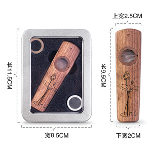 Kazoo <span class=keywords><strong>de</strong></span> <span class=keywords><strong>Madera</strong></span> (Sapele, Palisandro, Arce, Nogal) Instrumento <span class=keywords><strong>de</strong></span> <span class=keywords><strong>Viento</strong></span> Artesanal - Product Image 3