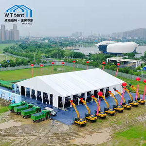 Tente d'entrepôt temporaire ignifuge <span class=keywords><strong>pour</strong></span> chantier <span class=keywords><strong>de</strong></span> construction, montage rapide, tente modulaire - Product Image 3