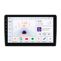 نظام ملاحة GPS أندرويد للسيارة لفيات 500 موديلات 2016-2019 مع شاشة 9 بوصة وCarPlay لاسلكي وأندرويد أوتو وWi-Fi و4G LTE